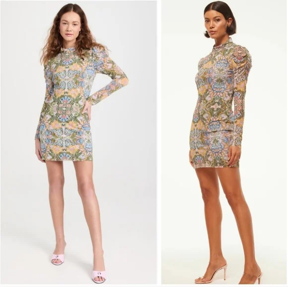 NWT MISA LOS ANGELES Stormi Mesh Dress XS - Picture 2 of 3